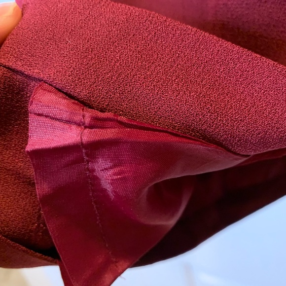 Vintage 90s Hugo Buscati Wine Maroon Skirt Blazer Suit 2 piece , Size 6 P - Picture 4 of 6